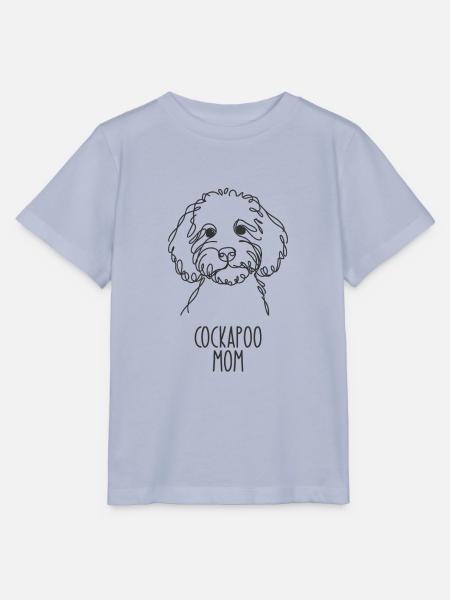 Line Art Mom - Cockapoo - Stanley/Stella Kinder T-Shirt MINI CREATOR - Lavendel-Violett