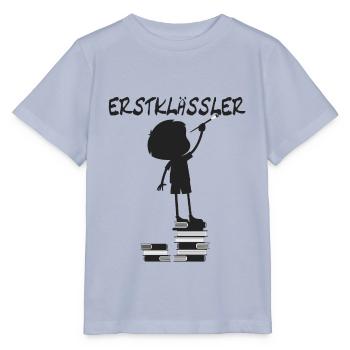 Erstklässler Einschulung Schule Schuljunge - Stanley/Stella Kinder T-Shirt MINI CREATOR  - Lavendel-Violett - Vorne - Braiden (125cm)