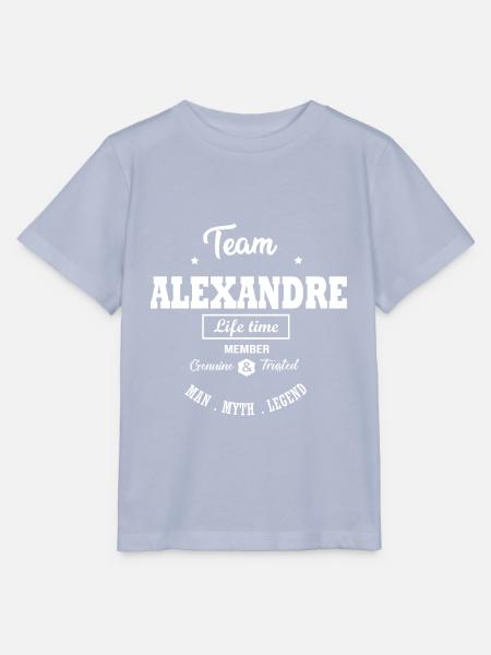 Personalisiertes ALEXANDRE TEAM Geschenk - Stanley/Stella Kinder T-Shirt MINI CREATOR  - Lavendel-Violett