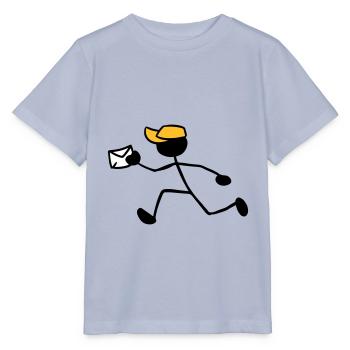 Postman Courier Letter Delivery Express Shipment - Stanley/Stella MINI CREATOR Kids’ T-Shirt - lavender-violet - Front - Braiden (125cm)