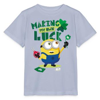 Minions Making My Own Luck - Stanley/Stella MINI CREATOR Kids’ T-Shirt - lavender-violet - Front - Braiden (125cm)