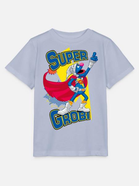 Sesamstraße Super Grobi Superheld - Stanley/Stella Kinder T-Shirt MINI CREATOR  - Lavendel-Violett