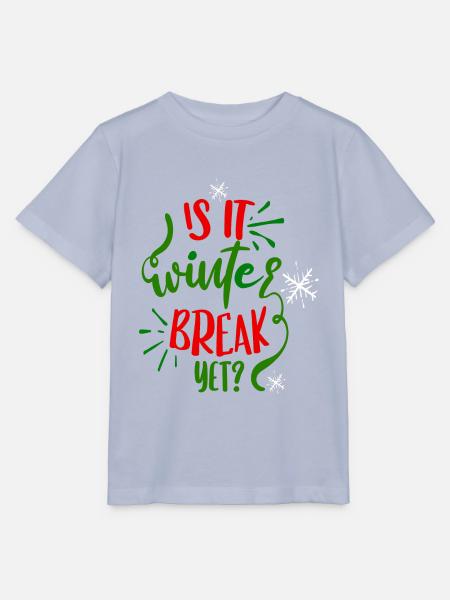 Ist schon Winterpause? - Rot/Grün eingefärbt - Stanley/Stella Kinder T-Shirt MINI CREATOR - Lavendel-Violett