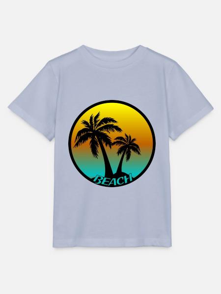 Beach Beach Beach - Stanley/Stella Kinder T-Shirt MINI CREATOR  - Lavendel-Violett