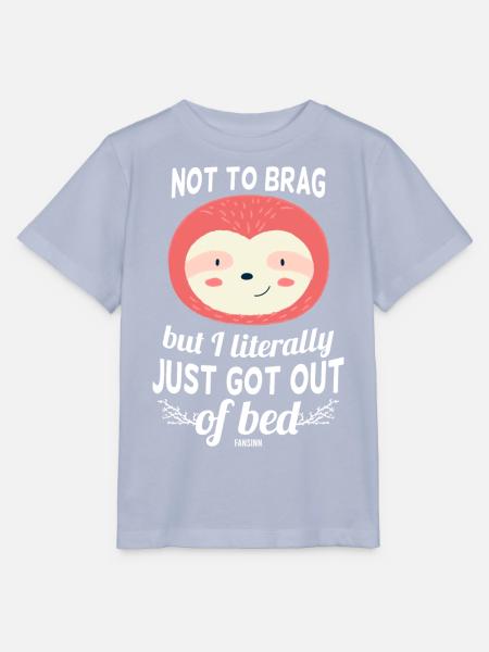 Faultier aus dem Bett - Stanley/Stella Kinder T-Shirt MINI CREATOR  - Lavendel-Violett