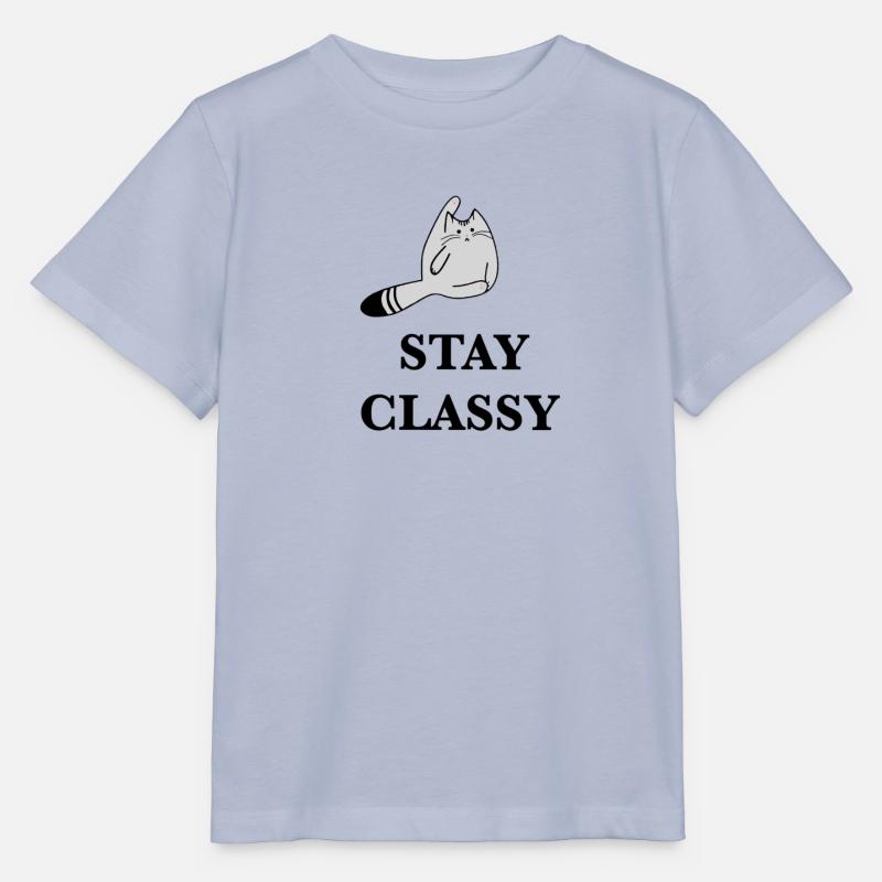 stay classy chat idée cadeau cadeau - T-shirt bio MINI CREATOR Stanley/Stella Enfant - lavande-violet