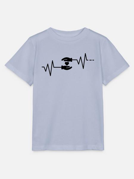 Herzschlag - Hand in Hand Liebe Zusammenhalt Loyal - Stanley/Stella Kinder T-Shirt MINI CREATOR  - Lavendel-Violett