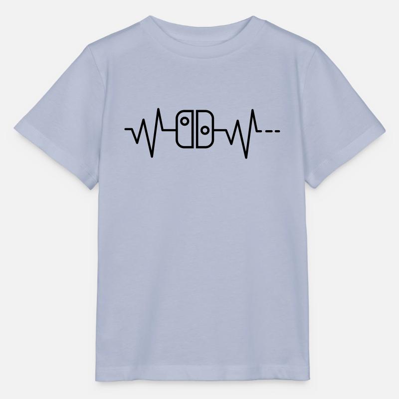 Herzschlag Gaming Switch Controller Gamer Mario - Stanley/Stella Kinder T-Shirt MINI CREATOR - Lavendel-Violett