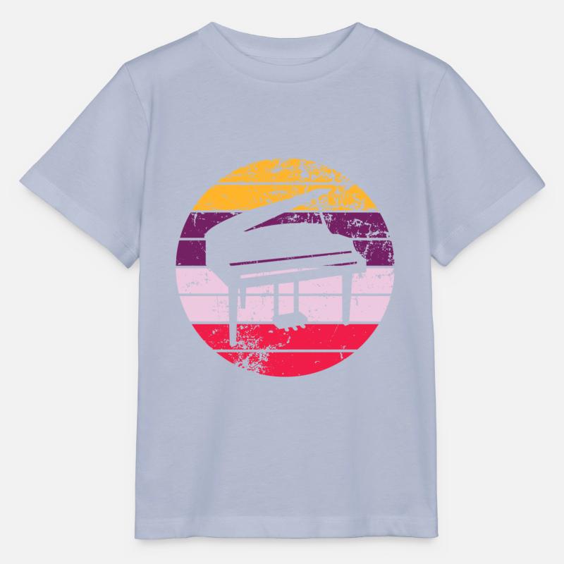 Piano - T-shirt bio MINI CREATOR Stanley/Stella Enfant - lavande-violet