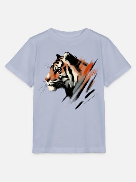 Majestätischer Tiger - Stanley/Stella Kinder T-Shirt MINI CREATOR  - Lavendel-Violett