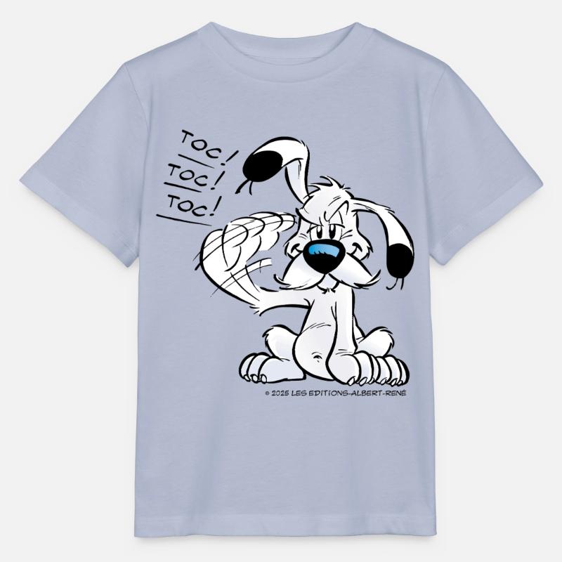 Asterix & Obelix Idefix Klopft Toc Toc Toc - Stanley/Stella Kinder T-Shirt MINI CREATOR  - Lavendel-Violett