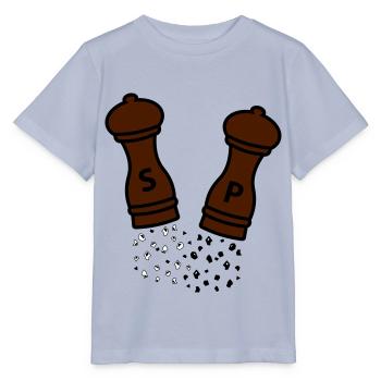 Salt & pepper / wooden spice mills / gift idea - Stanley/Stella MINI CREATOR Kids’ T-Shirt - lavender-violet - Front - Braiden (125cm)