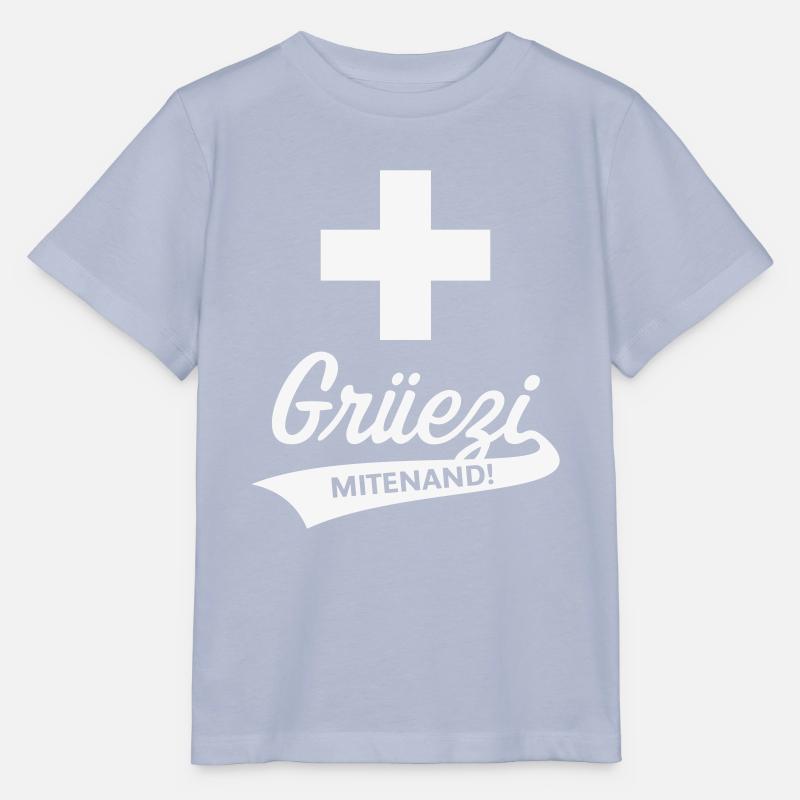 Grüezi Mitenand! (Schweiz / Schweizerfahne) - Stanley/Stella Kinder T-Shirt MINI CREATOR - Lavendel-Violett