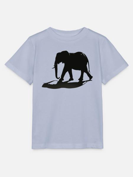 Elefanten-Silhouette - Stanley/Stella Kinder T-Shirt MINI CREATOR - Lavendel-Violett