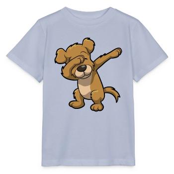 chien tamponnant enfant drôle de cadeau d'anniversaire - T-shirt bio MINI CREATOR Stanley/Stella Enfant - lavande-violet - Devant - Braiden (125cm)