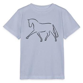 2541614 115410785 Dressurpferd - Stanley/Stella Kinder T-Shirt MINI CREATOR  - Lavendel-Violett - Vorne - Braiden (125cm)