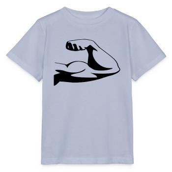 Muscle biceps upper arm - Stanley/Stella MINI CREATOR Kids’ T-Shirt - lavender-violet - Front - Braiden (125cm)