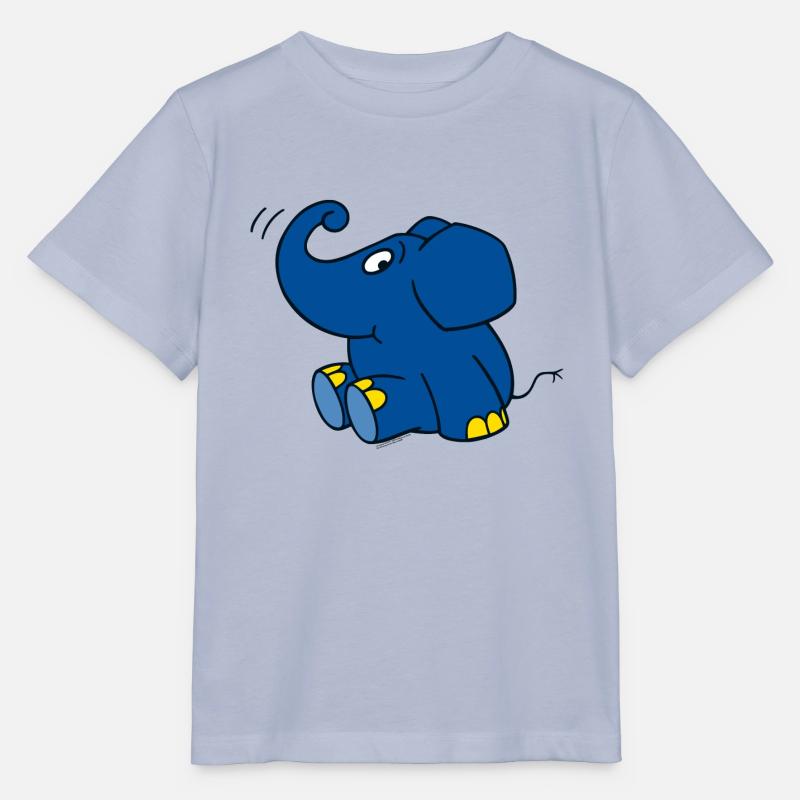 Der Elefant - sitzend - Stanley/Stella Kinder T-Shirt MINI CREATOR - Lavendel-Violett