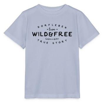 Wild and Free Dorfkinder Dorfleben - Stanley/Stella Kinder T-Shirt MINI CREATOR  - Lavendel-Violett - Vorne - Braiden (125cm)