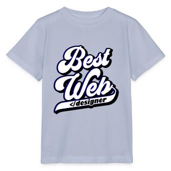 Meilleur | Web Designer Les couleurs peuvent être modifiées - T-shirt bio MINI CREATOR Stanley/Stella Enfant - lavande-violet - Devant - Braiden (125cm)