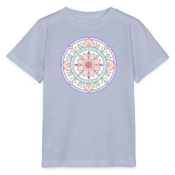 Mandala with risograph effect - Stanley/Stella MINI CREATOR Kids’ T-Shirt - lavender-violet - Front - Braiden (125cm)
