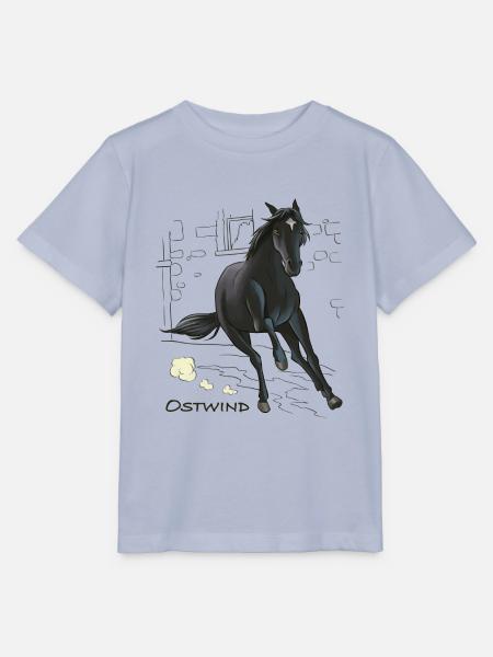 Ostwind Hengst Ostwind im Galopp - Stanley/Stella Kinder T-Shirt MINI CREATOR - Lavendel-Violett