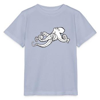 poulpe géant calmar, poulpe, calmar, poissons seiche - T-shirt bio MINI CREATOR Stanley/Stella Enfant - lavande-violet - Devant - Braiden (125cm)