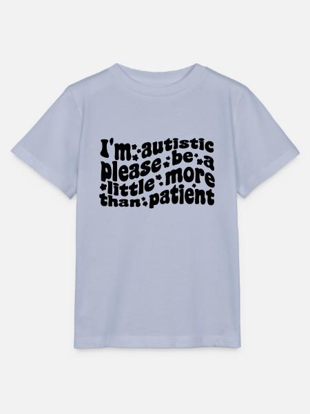 Ich bin Autist, danke, dass du mehr als geduldig bist - Stanley/Stella Kinder T-Shirt MINI CREATOR  - Lavendel-Violett