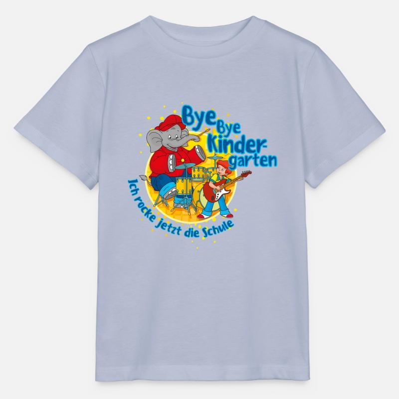 Benjamin Blümchen Bye Bye Kindergarten - Stanley/Stella Kinder T-Shirt MINI CREATOR  - Lavendel-Violett
