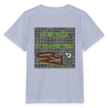 Wo ein Wille, ist auch ein Weg!! - Stanley/Stella Kinder T-Shirt MINI CREATOR  - Lavendel-Violett - Vorne - Braiden (125cm)