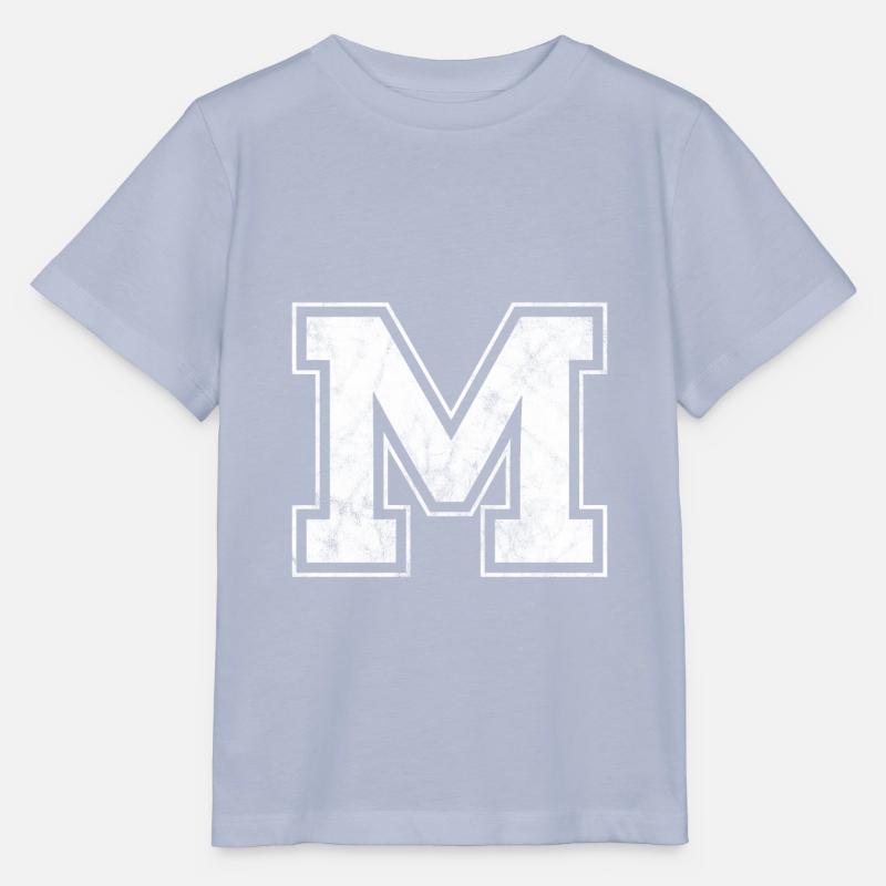Buchstabe M - Stanley/Stella Kinder T-Shirt MINI CREATOR  - Lavendel-Violett
