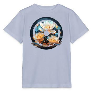 Lotus und Sonne – Erleuchtung und Erkenntnis - Stanley/Stella Kinder T-Shirt MINI CREATOR  - Lavendel-Violett - Vorne - Braiden (125cm)