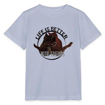 Katzenfreunde für immer - Stanley/Stella Kinder T-Shirt MINI CREATOR  - Lavendel-Violett - Vorne - Braiden (125cm)