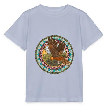 Indianisches Sternzeichen Falke - Stanley/Stella Kinder T-Shirt MINI CREATOR  - Lavendel-Violett - Vorne - Braiden (125cm)