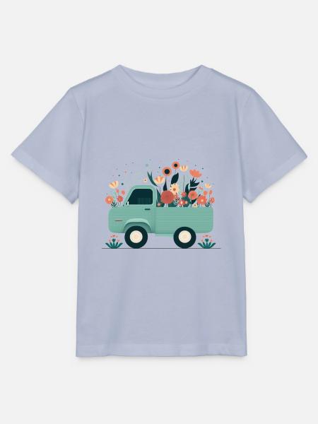 PickUp a flower 2 - Stanley/Stella Kinder T-Shirt MINI CREATOR - Lavendel-Violett