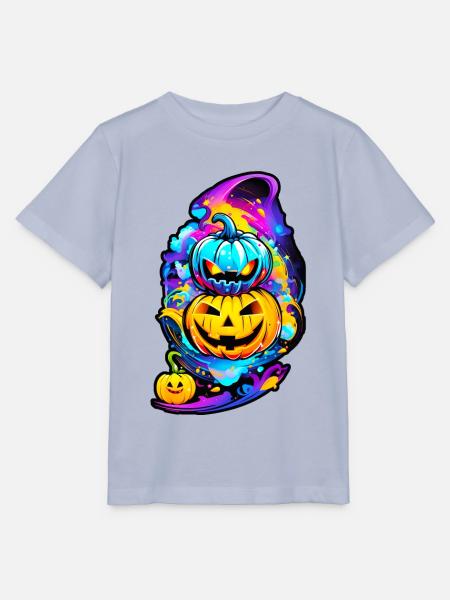 Halloween Kürbiskopf 03 - Stanley/Stella Kinder T-Shirt MINI CREATOR  - Lavendel-Violett