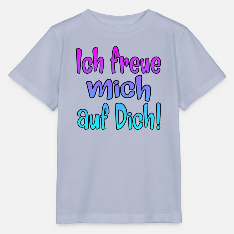 Ich freue mich auf Dich - SPRÜCHE - Stanley/Stella Kinder T-Shirt MINI CREATOR  - Lavendel-Violett