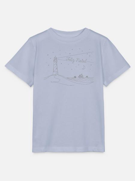 feliz natal, Weihnachtsstimmung, Leuchtturm, Meer - Stanley/Stella Kinder T-Shirt MINI CREATOR - Lavendel-Violett
