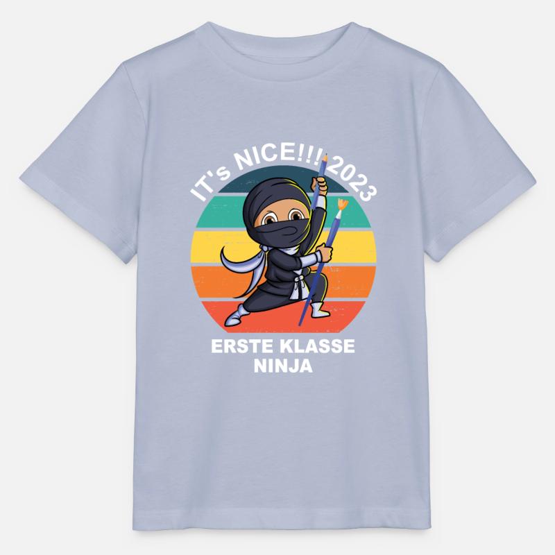 Nice 2023 - Erste Klasse Ninja - Stanley/Stella Kinder T-Shirt MINI CREATOR  - Lavendel-Violett