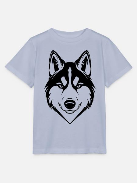 Husky Hund Kopf - Stanley/Stella Kinder T-Shirt MINI CREATOR - Lavendel-Violett