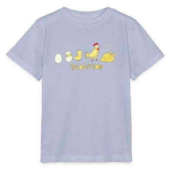 Evolution Egg Chicken Roast Chicken BBQ Barbecue - Stanley/Stella MINI CREATOR Kids’ T-Shirt - lavender-violet - Front - Braiden (125cm)