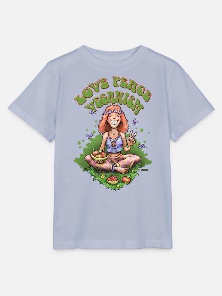 Love Peace Veganism - Stanley/Stella Kinder T-Shirt MINI CREATOR - Lavendel-Violett