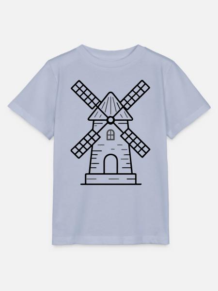 Windmühle Symbol - Stanley/Stella Kinder T-Shirt MINI CREATOR - Lavendel-Violett
