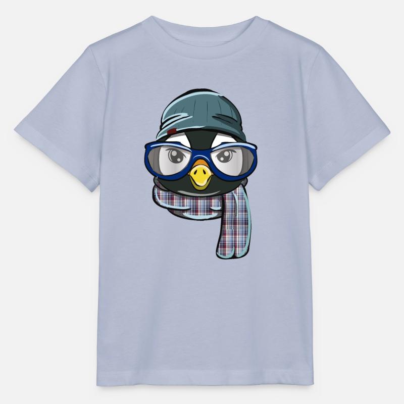 Pingouin hipster - T-shirt bio MINI CREATOR Stanley/Stella Enfant - lavande-violet