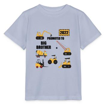 Großer Bruder 2022 Baufahrzeuge - Stanley/Stella Kinder T-Shirt MINI CREATOR  - Lavendel-Violett - Vorne - Braiden (125cm)