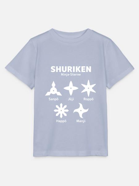 Shuriken - Ninja Sterne - Stanley/Stella Kinder T-Shirt MINI CREATOR  - Lavendel-Violett