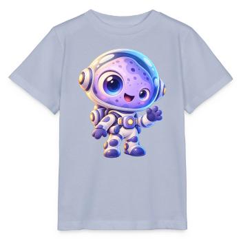 Kuscheliger Astronaut im All - Stanley/Stella Kinder T-Shirt MINI CREATOR  - Lavendel-Violett - Vorne - Braiden (125cm)