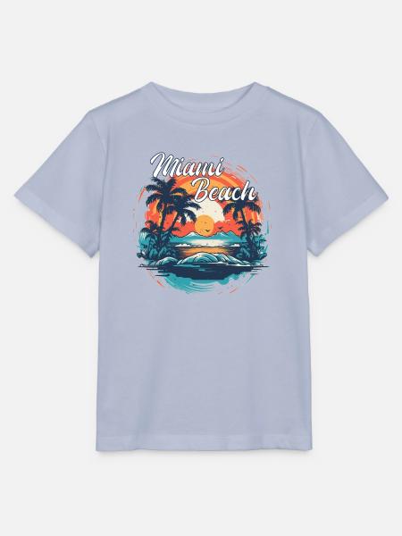 Miami Beach - Stanley/Stella Kinder T-Shirt MINI CREATOR - Lavendel-Violett