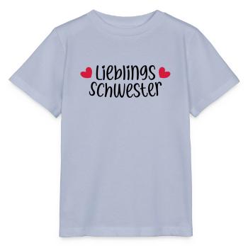 Lieblingsschwester beste Schwester Herz Geschenk - Stanley/Stella Kinder T-Shirt MINI CREATOR  - Lavendel-Violett - Vorne - Braiden (125cm)