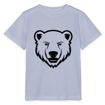 Eisbär Kopf Polar bär - Stanley/Stella Kinder T-Shirt MINI CREATOR  - Lavendel-Violett - Vorne - Braiden (125cm)
